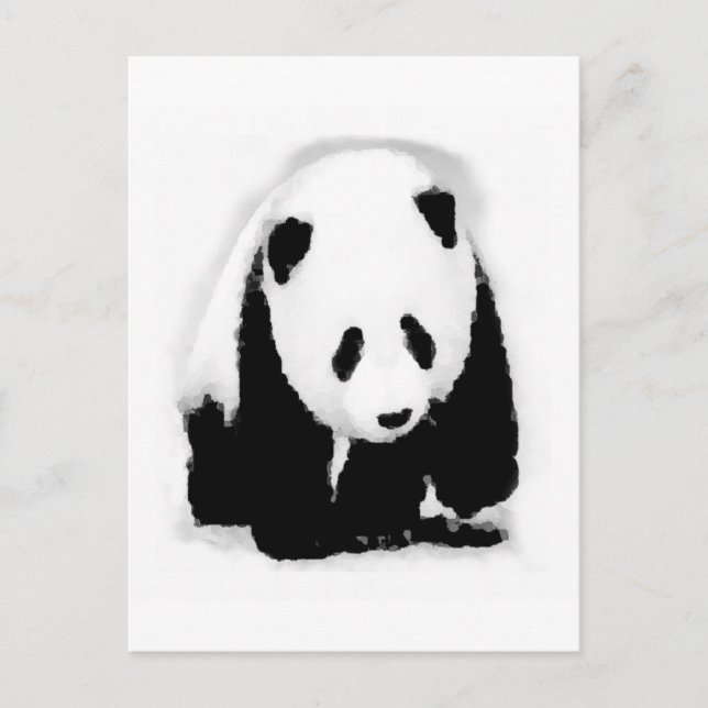 Carte Postale Pop Art Baby Panda (Devant)