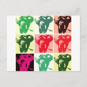 Carte Postale Pop Art Elephants