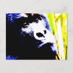 Carte Postale Pop Art Gorilla