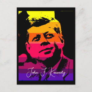 Carte Postale Pop Art Jack JFK John F. Kennedy