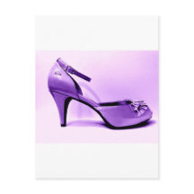 Pop Art Purple High Heel Chaussure Abstraite