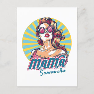 Carte Postale Pop Art Retro Personnalisé (9)