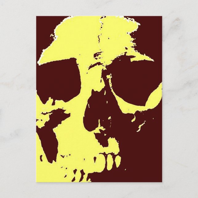 Carte Postale Pop Art Skull (Devant)