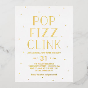 Carte postale Pop Fizz Clink Foil
