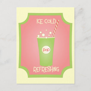 Carte Postale Pop rafraîchissant à froid glacé