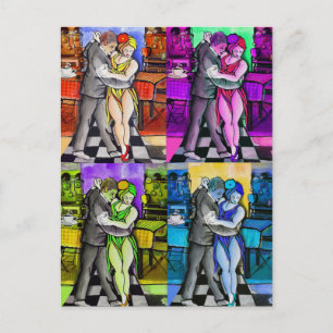 Carte Postale Pop Tango Dancing
