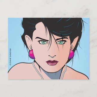 Carte Postale Popart Girl Angie
