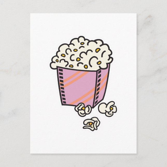 Carte Postale popcorn (Devant)