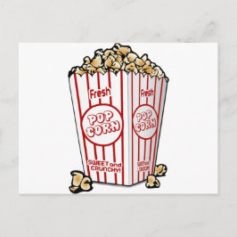 Carte Postale popcorn collation de maïs alimentation soirée dive