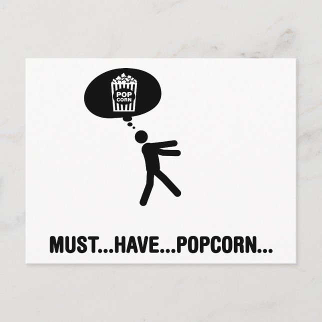 Carte Postale Popcorn Lover (Devant)