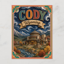 PopCut États Cody Wyoming Art Papier