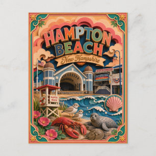 Carte Postale PopCut États Hampton Beach New Hampshire Art