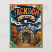 PopCut États Jackson Wyoming Art en Papier