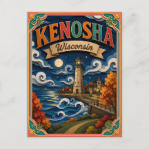 PopCut États Kenosha Wisconsin Art Papier