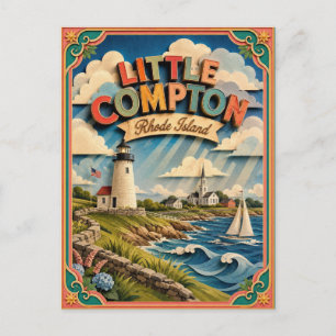 Carte Postale PopCut États Little Compton Rhode Island Art