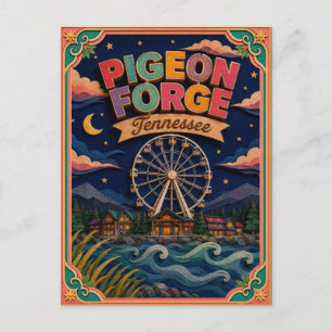 Carte Postale PopCut États Pigeon Forge Tennessee Art Papier