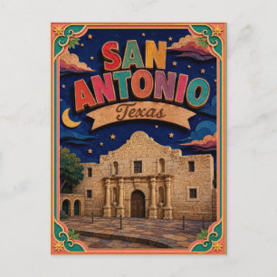 Carte Postale PopCut États San Antonio Texas Art Papier