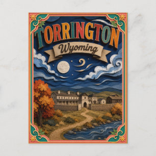 Carte Postale PopCut États Torrington Wyoming Art Papier