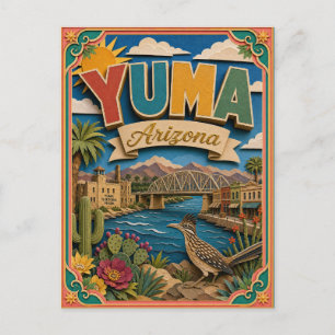Carte Postale PopCut États Yuma Arizona Art Papier