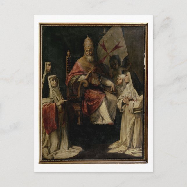 Carte Postale Pope Clement VIII blessing Carmelite Nuns (Devant)