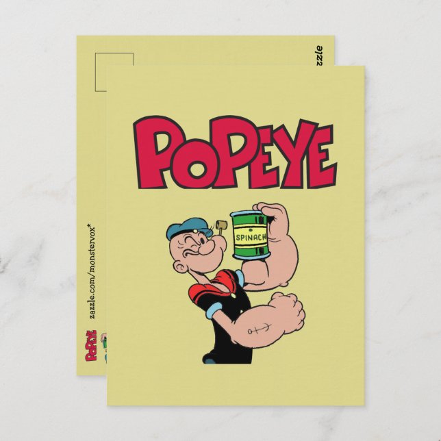 Carte postale Popeye (Devant / Derrière)