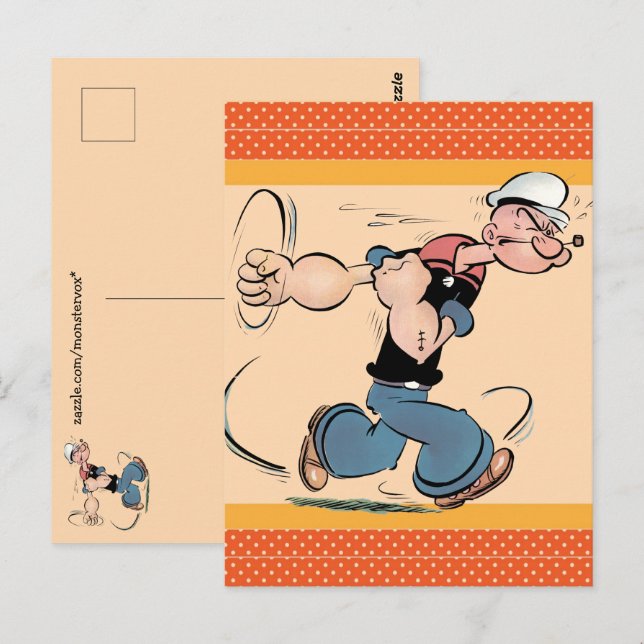 Carte postale Popeye (Devant / Derrière)