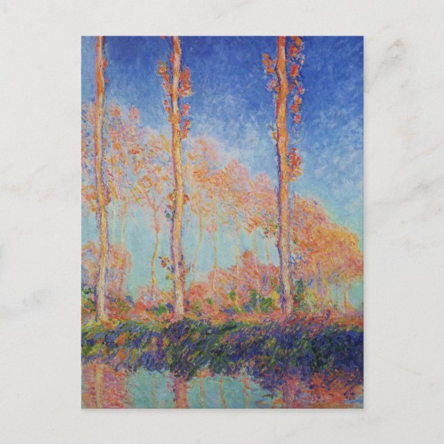 Carte Postale Poplars, automne, effet rose par Claude MonPostcar (Devant)