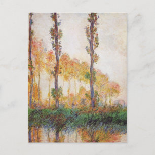 Carte Postale Poplars Series, Automne par Claude Monet Postcard