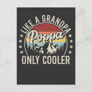 Carte Postale Poppa comme un grand-père seulement Glacière Retro