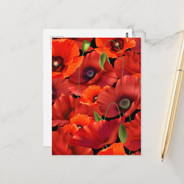 Carte Postale Poppy (Devant/Arrière en situation)