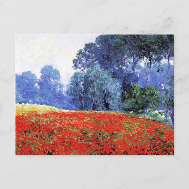 Carte Postale Poppy Fields, belle peinture de Guy Rose (Devant)