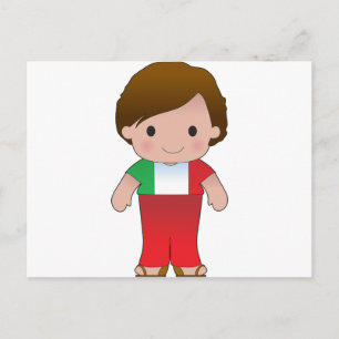 Carte Postale Poppy Italian Boy