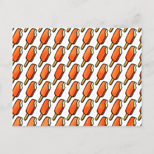 Carte Postale Popsicles de crème glacée orange