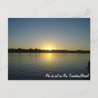 Carte Postale Por do Sol no Rio Tocantins