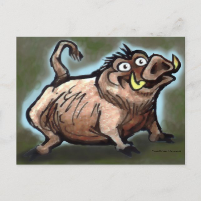 Carte Postale Porc sauvage (Devant)