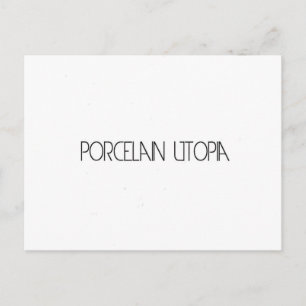 Carte Postale Porcelaine Utopia