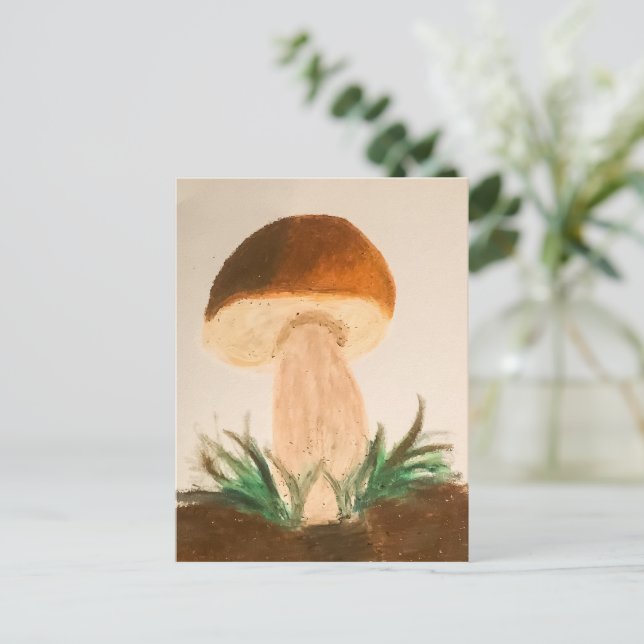 Carte Postale Porcini Mushroom (Debout devant)