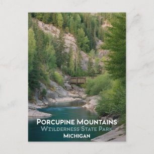 Carte Postale Porcupine Mountains State Park Michigan Travel