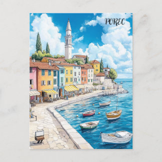 Carte Postale Porec Croatie Voyage