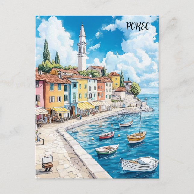 Carte Postale Porec Croatie Voyage (Devant)