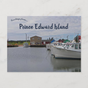 Carte Postale Port à l'Île-du-Prince-Édouard Canada