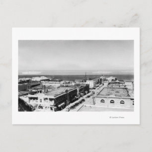 Carte Postale Port Angeles, WA Town View et Harbour Photographie