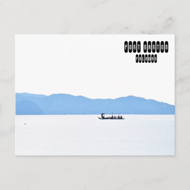 Carte Postale Port Barton des Philippines (Devant)