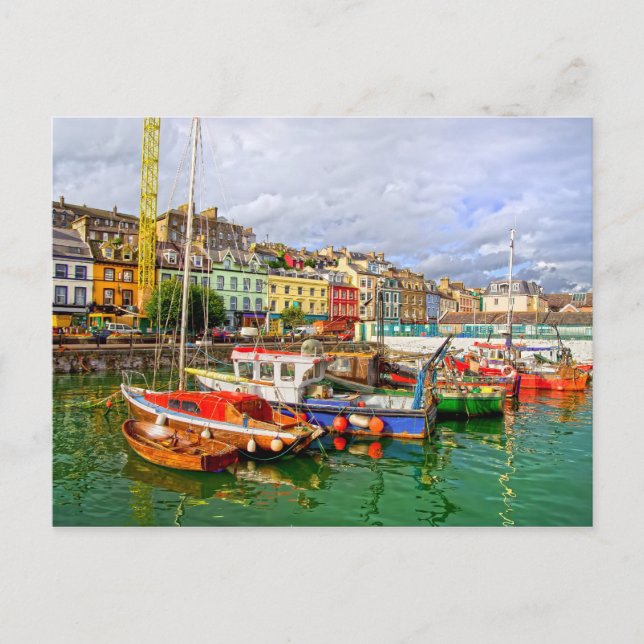 Carte Postale Port Cobh en Irlande (Devant)