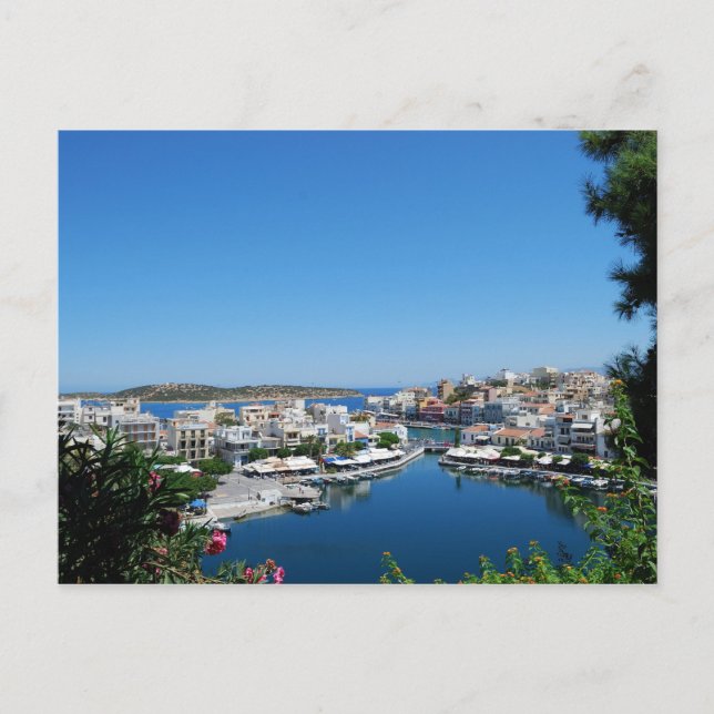 Carte Postale Port d'Agios Nikolaos (Devant)