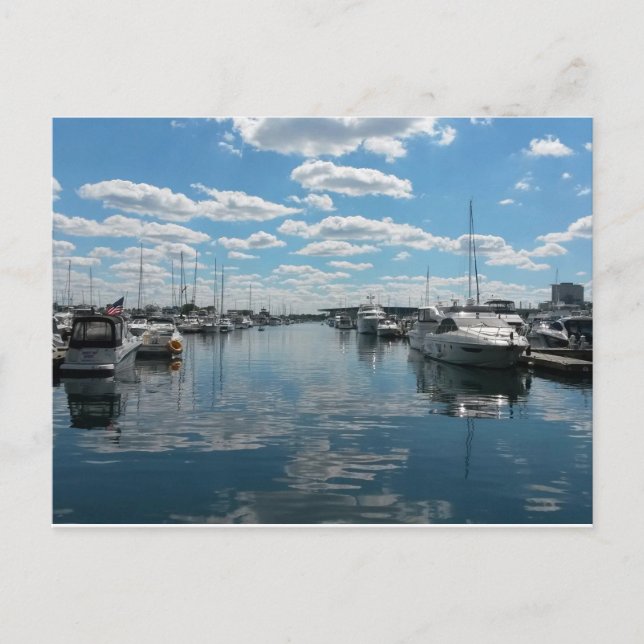 Carte Postale Port de Burnham - Chicago (Devant)