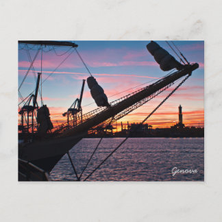 Carte Postale Port de Gênes
