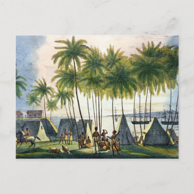 Carte Postale Port de Hanarourou dans les îles Sandwich (Devant)
