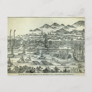 Carte Postale Port de la Ville de Canton