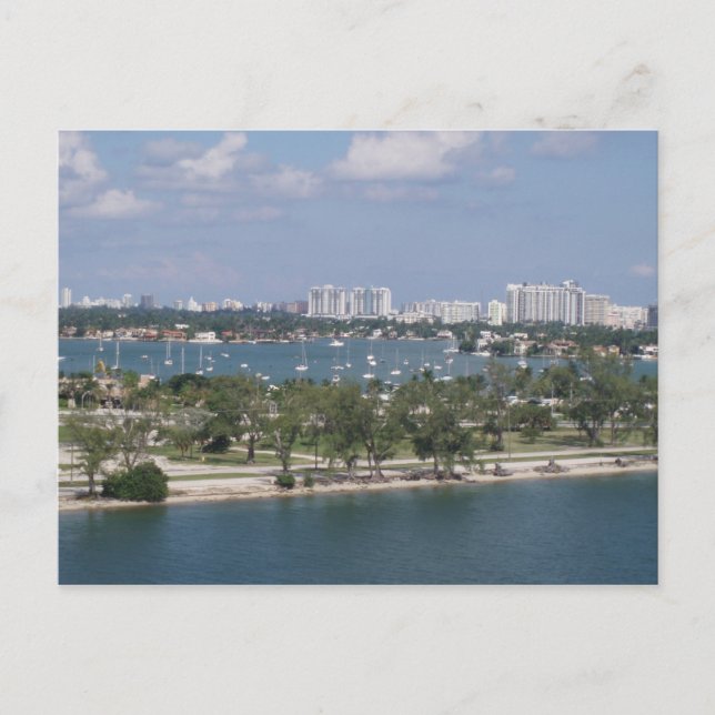 Carte Postale Port de Miami (Devant)